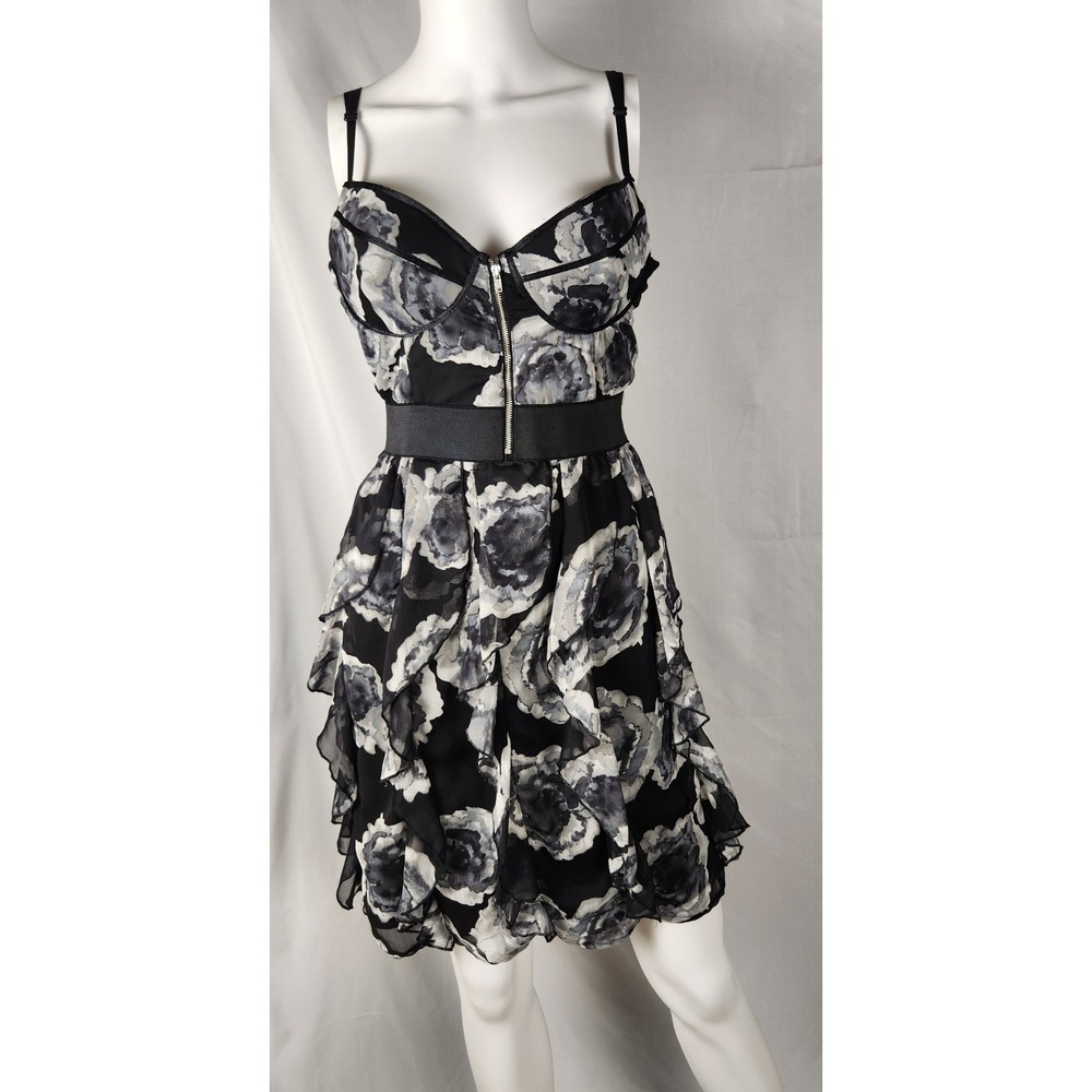 VTG Vanity Zip Bustier Tiered Whimsygoth/Indie/Grunge/Y2K Mini Dress XL